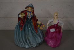 Royal Doulton figurine (a/f) and one other