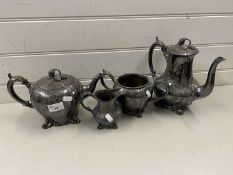 Silver plated tea and coffee service