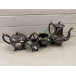 Silver plated tea and coffee service