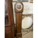 Smiths oak cased grandmother clock