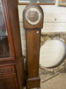 Smiths oak cased grandmother clock