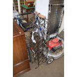 Pair of metal wine racks