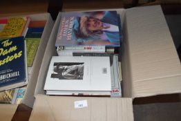Box of assorted books to include biographies, history and others
