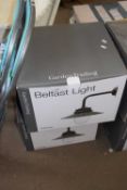 Two boxed garden trading Belfast lights