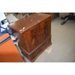 Mahogany finish TV cabinet