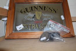 Guinness Extra Stout mirror and Jack Daniels spirit pourer