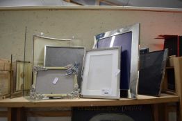 Quantity of assorted photograph frames