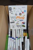 Box of PS4 and Playstation 2 games