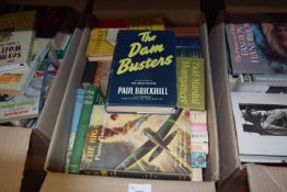 Assorted books to include The Dam Busters by Paul Brickhill, The Great Escape by Paul Brickhill