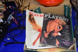 Quantity of vintage Playboy magazines circa 1970's to 1980's