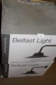 Two boxed garden trading Belfast lights