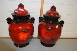 Pair of German Rumtopf pots