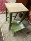 Painted pine step stool