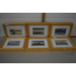 Nicholas Barnham - Collection of six small coloured prints, various Norfolk views