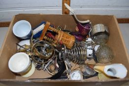 Mixed Lot: Watches, egg cups, glass etc