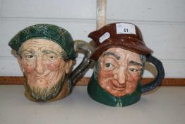 Two Royal Doulton character jugs, Uncle Tom Cobbleigh and Auld Mac (2)