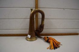 Vintage copper and brass bugle