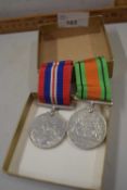 Two WWII medals, General Service Medal and Defence Medal, unnamed