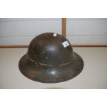 Vintage World War helmet impressed mark 41 to interior