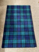 Glenmore tartan colour modern rug, 148cm long