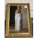 After Frederick Leighton, Nalisicaa, oleograph on canvas, gilt framed