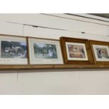 Four various modern reproduction prints