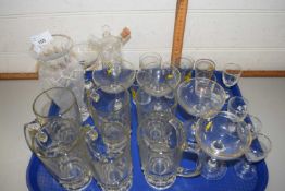 Mixed Lot: Various assorted drinking glasses, vases etc