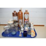 Mixed Lot: Dutch gin bottles, various glass wares, ornaments etc