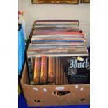 Box of assorted LPs to include Jim Reeves, Des O'Conner, The Seekers, and others