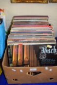 Box of assorted LPs to include Jim Reeves, Des O'Conner, The Seekers, and others