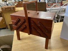 Cantilever sewing box