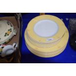 Quantity of Mikasa Country Estate dinner wares in yellow and cream