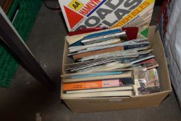 Box of assorted maps mainly UK