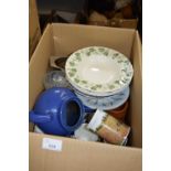 Mixed Lot: Teapot, mugs, terracotta dishes etc