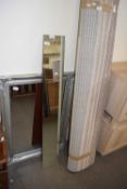 Narrow rectangular wall mirror