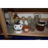Mixed Lot: Stone ware bottles, glass ware etc