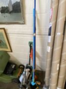 Mixed Lot: Electric strimmer, various garden tools, weed sprayer etc