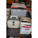 Three boxes of assorted LP's and singles