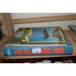 The Falklands War magazine by Marshall Cavendish, bound volumes together with a book on Sepecat