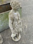 Concrete model of a classical lady, approx 99cm high