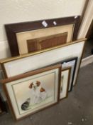 Mixed Lot: Various assorted pictures to include RAF Brize Norton, print of Queen Victoria etc