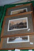 Box of assorted pictures, all framed