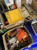 Mixed Lot: Various assorted die cast vehicles, assorted post cards, cigarette card albums etc and