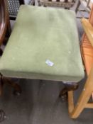 Serving tray and a cabriole leg foot stool