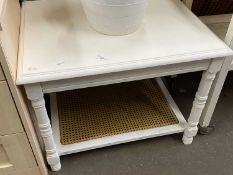 White painted coffee table