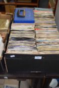 Large box of assorted singles to include Elvis Costello, Elton John, George Michael, Stevie Wonder