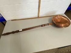 Copper bed warming pan