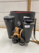 A pair of Chinon 12 x 50 binoculars with case