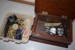 Quantity of assorted watches and cufflinks