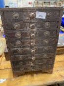 A small Far Eastern hardwood table top chest